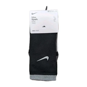 1 Pair NIKE Spark Cushioned Crew Running Socks Black Size L 10-11.5 CU7200-010 - Picture 1 of 2