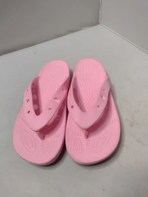 Crocs  Women's Classic Platform Flip Flop Sandals 9 Pink Comfort Iconic Z - Image 1 of 4