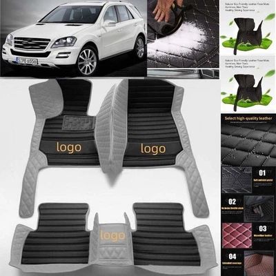 For Mercedes Benz M Car Floor Mats Custom Waterproof Auto Liners Carpets Foto 1 de 4