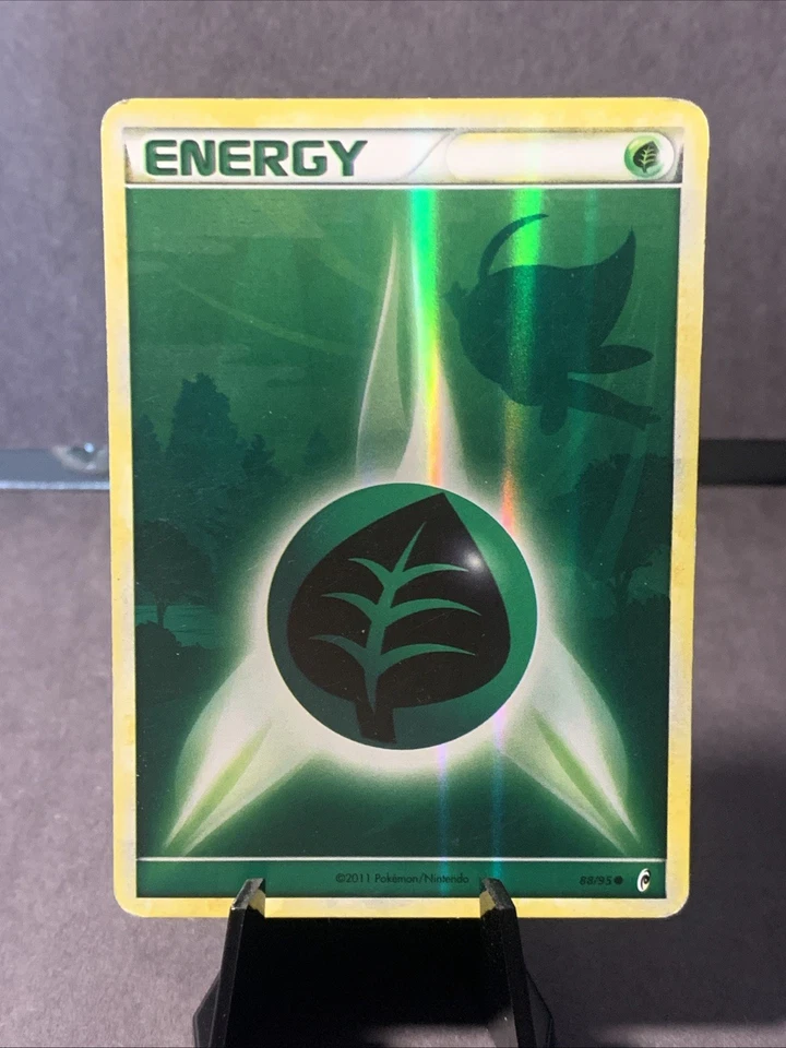 Pokemon TCG Grass Energy #88/95 Pokemon Call of Legends Reverse Holo Card LP/MP - Image 1 of 2