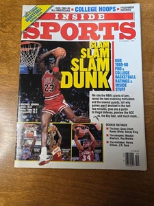 October 1989 Inside Sports Magazine Michael Jordan Slam Slam Dunk  - Picture 1 of 4
