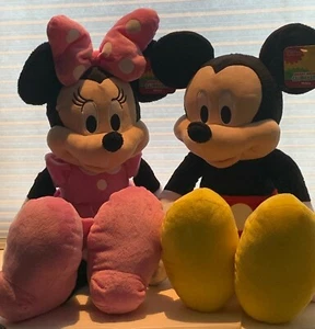 NEW Huge 25" Mickey & Minnie Mouse Plush Doll Disney Kids Stuffed Toy Gift - Picture 1 of 12