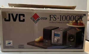 JVC FS-1000GR CD-Player AM/FM Kompakt Mini Anlage mit Lautsprecher Fernbedienung, Neu OpenBox - Bild 1 von 11