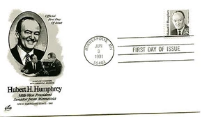 2189 Hubert Humphrey, ArtCraft, FDC - Bild 1 von 1