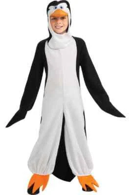 Fantasia infantil de Halloween vestido fantasia pássaro animal capitão pinguins de Madagascar - Imagem 1 de 2