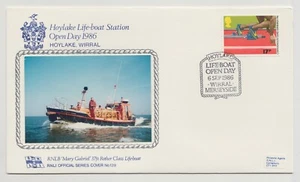 RNLI Lifeboat Official Series Cover #139 Hoylake Lifeboat Station Open Day 1986 - Picture 1 of 1