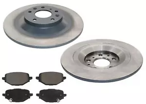 Rear Coated Brake Disc Rotors Brake Pad Set for Mazda CX-50 CX50 2023-2024 - Picture 1 of 9