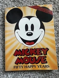 Vintage 1977 Mickey Mouse 50 GLÜCKLICHE JAHRE Disney BUCH Bain & Harris - Bild 1 von 4