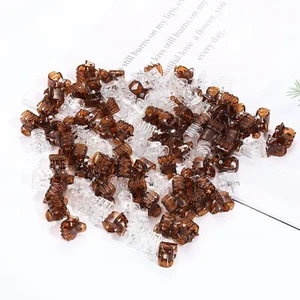 100 Pcs Hair Claw Clips Plastic Mini Hairpins for Women Girls Hair Accessories - Picture 1 of 5
