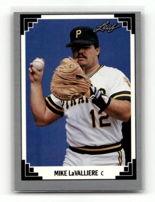 1991 Mike LaValliere Leaf Baseball #15 Pittsburgh Pirates - Image 1 of 2