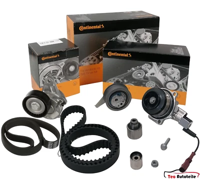 CONTINENTAL Zahnriemensatz Keilrippenriemensatz Audi Seat Skoda VW 1.6 2.0 TDI - Bild 1 von 4