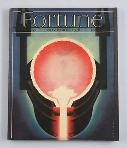 Vintage Fortune Magazine November 1938 Saks Fifth Ave. AMA Nun-Bush Great Cover - Picture 1 of 7
