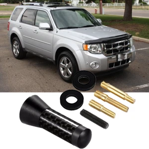 1.4" Short Black Carbon Antenna Mast Radio AM/FM Screw For FORD ESCAPE 2001-2012 - Foto 1 di 12