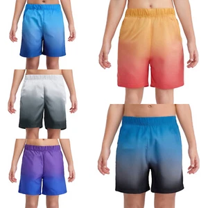 Boys Swim Trunks Quick Dry Elastic Waistband Loose Fit Hawaii Shorts Beachwear - Picture 1 of 48