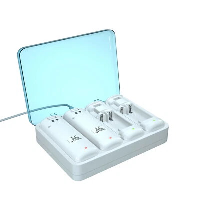 Wii&Wii U Remote Controller Charging Station + 4Pack 2800mAh Replacement Battery - Image 1 of 4