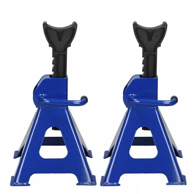 2Pcs Axle Stands Floor Jack Heavy Duty Lifting 3 Ton Capacity Stand Car Caravan - Image 1 of 4