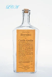 Old VETERINARY Berako COW CURE bottle from FRUITLAND IDAHO - Picture 1 of 3