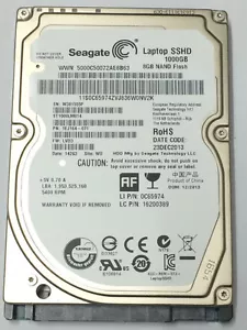 Disco duro híbrido SATAIII Seagate 1 TB ST1000LM014 SSHD 2,5" SATA 6 GB/s 128 MB - Imagen 1 de 8