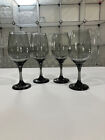 Rioja Smoke Green by Cristar - Four Vinatge Wine Glasses