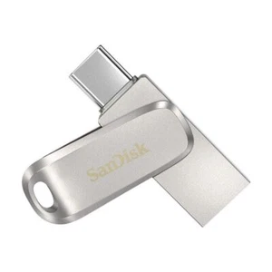 SanDisk SDDDC4-256G-A46 Ultra Dual Luxe USB-C 3.1 Flash Drive 256GB 150 MB SILBER - Bild 1 von 6