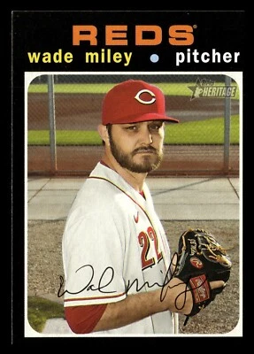 2020 Topps Heritage High Number - #571 Wade Miley - Image 1 of 2