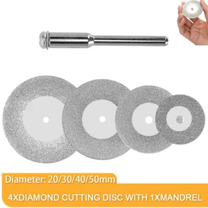 Disco de corte de diamante con vástago de 5 piezas de 20/30/40/50 mm para herramienta de amoladora angular - Imagen 1 de 8