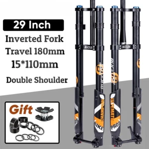 E-bike MTB Bike Inverted Air Suspension Fork 26/27.5/29Inch DH 15*110mm Boost - Picture 1 of 17