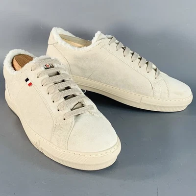 Tenis con cordones forrados de piel de oveja parte superior baja gamuza piedra beige talla 9 MONCLER Foto 1 de 4