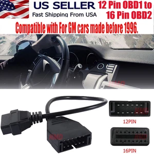 Cable adaptador convertidor OBD1 a 16 pines OBD2 para escáner de diagnóstico GM Qkm - Imagen 1 de 24