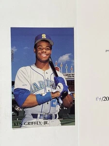 Griffey Jr 1993 Barry Cola 84/200 PO Stamped Canceled Postcard COA! 40% Off-Read - Picture 1 of 5