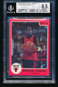 1986 Star MICHAEL JORDAN Checklist #1 BGS 8.5 - Picture 1 of 2
