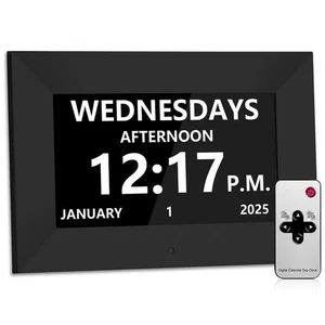 Digital Calendar Day Alarm Clock 20 Alarms 18 Languages With Remote - Picture 1 of 8