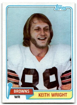 1981 Topps Keith Wright Rookie Cleveland Browns #478 - Image 1 of 2