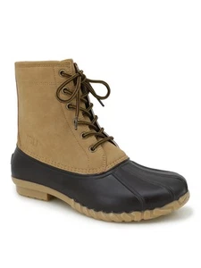 JBU BY JAMBU Mens Brown Waterproof Maine Round Toe Block Heel Duck Boots 11 M - Picture 1 of 11