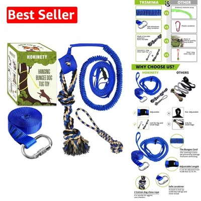Interactive Bungee Tug Toy for Dogs - Outdoor Rope Toy for All Breeds - Image 1 of 4