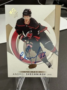 2024-25 Upper Deck SP Authentic Limited On Card Auto Andrei Svechnikov - Bild 1 von 2