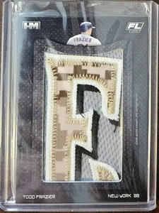 2018 Hits Memorabilia Game Worn Letter Patch Todd Frazier Mets - Bild 1 von 2