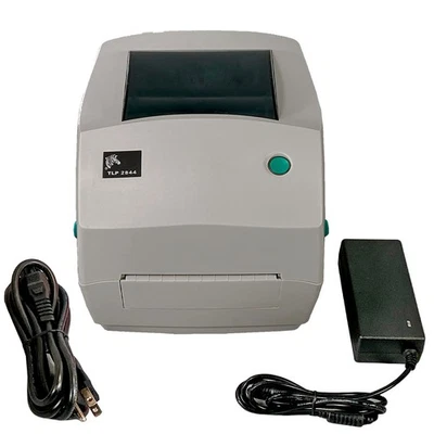 Zebra TLP 2844 Thermal Transfer Barcode Shipping Label Printer USB LAN Serial - Image 1 of 4