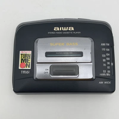 AIWA Super Bass Stereo Radio Cassette Player HS-TA161W Tested Fully Working - Image 1 of 4
