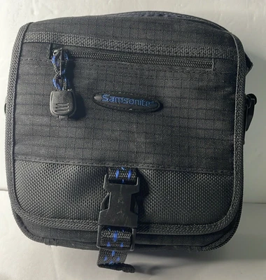 Samsonite Journey Bolsa para Cámara Bolsa de Transporte de 4 Bolsillos con Correa Azul Negro 807BK Foto 1 de 4