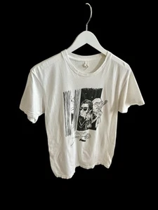 Camisa Steely Dan De Colección Pequeña/Mediana Blanca Años 90 1994 Banda Arte Rupestre Arte Raro - Imagen 1 de 7