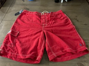 POLO RALPH LAUREN Men's Kailua Classic Fit Swim Trunks Red Size Large L NWT New - Picture 1 of 18