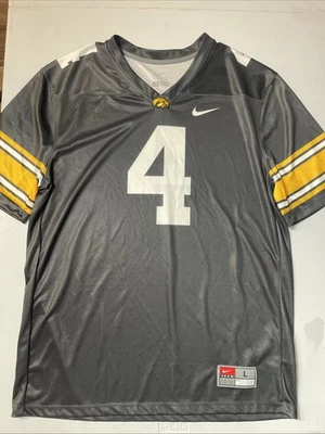 Camiseta deportiva de fútbol americano Nike Team Dri-Fit Iowa Hawkeyes #4 talla grande para adultos Foto 1 de 4