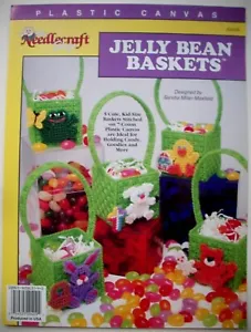 Jelly Bean Baskets Easter plastic canvas pattern lamb chick bunny frog cat - Picture 1 of 1
