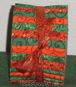 Honey Bun Fabric Sage Green Orange Mix Swirl Floral Mix 1.5"Quilting Strips - Picture 1 of 8