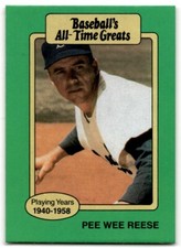 1987 Hygrade All-Time Greats Pee Wee Reese Los Angeles Dodgers #NNO