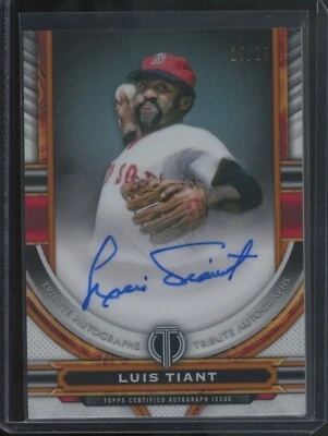 2023 Topps Tribute Baseball Luis Tiant #TA-LT Auto /25 - Image 1 of 2
