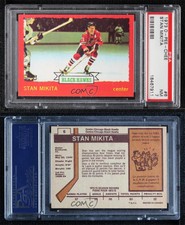1973-74 O-Pee-Chee Light Back Stan Mikita #6 PSA 7 HOF