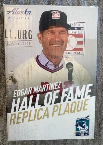 Edgar Martinez Seattle Mariners Replica Hall of Fame Plaque 5" MLB SGA 2019 Cover