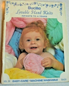 1968 Baby Knitting Pattern Book Lovable Hand Knits Bucilla Bear Infant to Age 4 - Picture 1 of 9